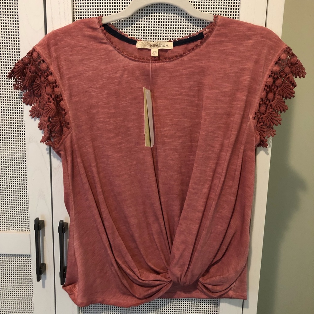 Magenta Washed Cotton Top